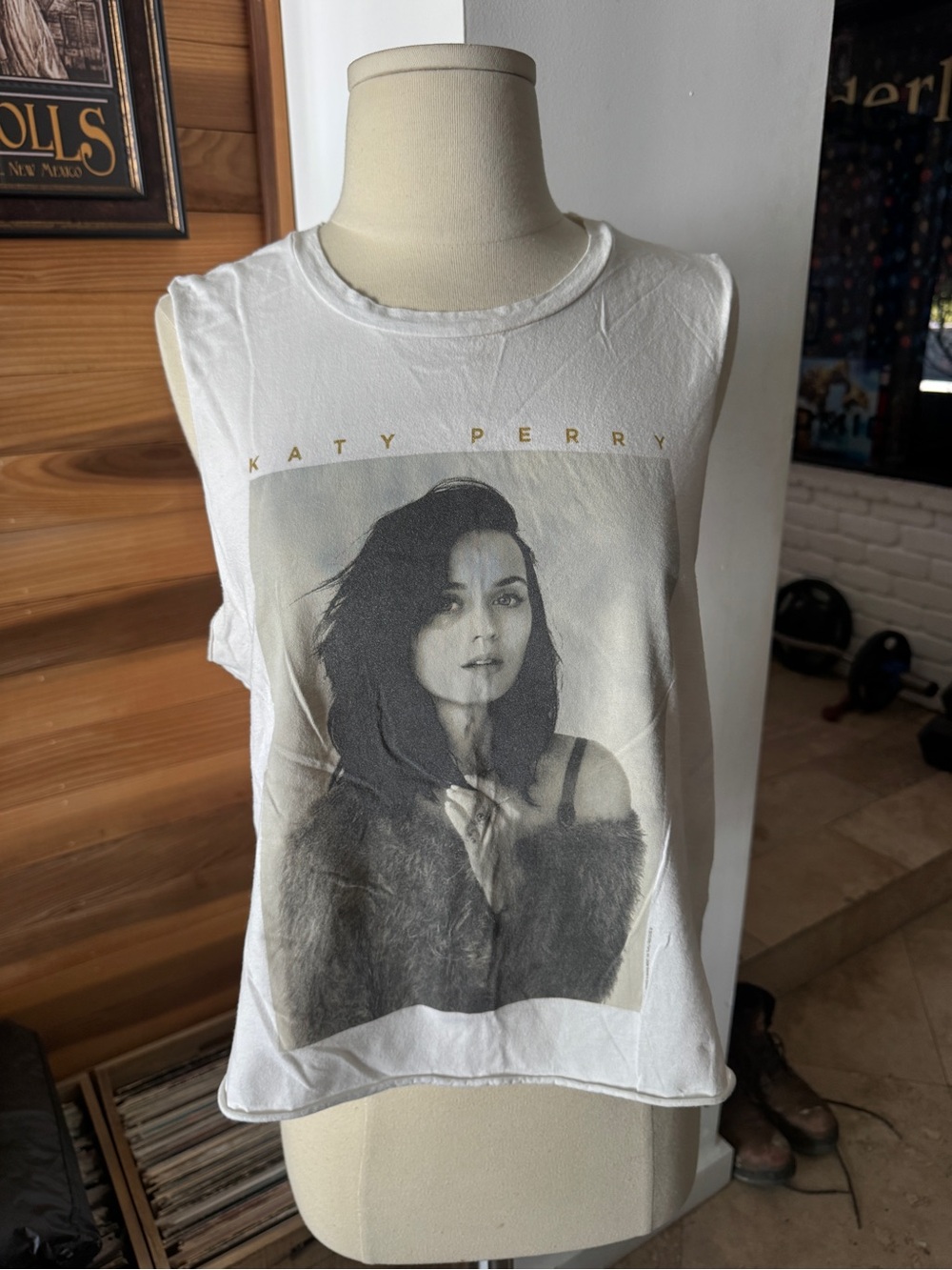 Bravado White Graphic Katy Perry Tank